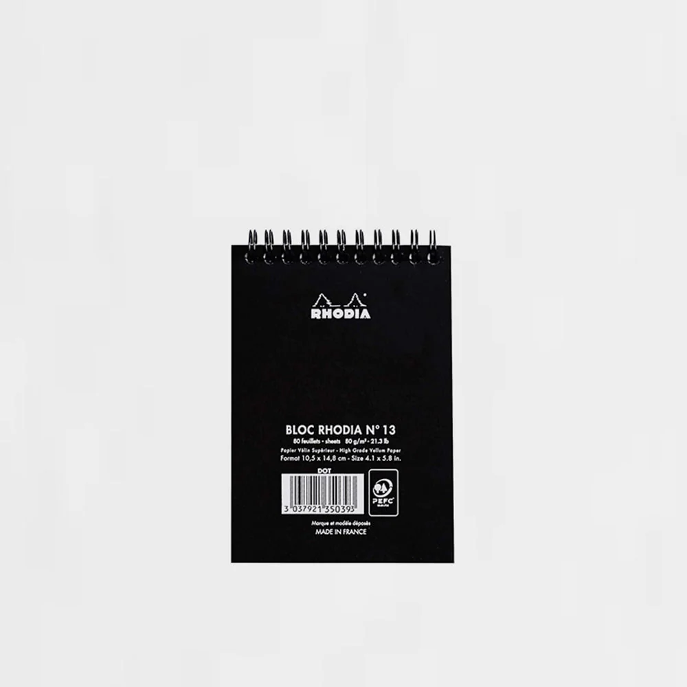 Bloc de Espiral Negro dotPad A5 Rhodia - Image 3