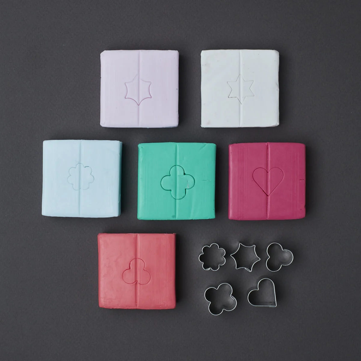 Cortadores Metal FIMO - Flores, Estrellas y Corazón - Image 4