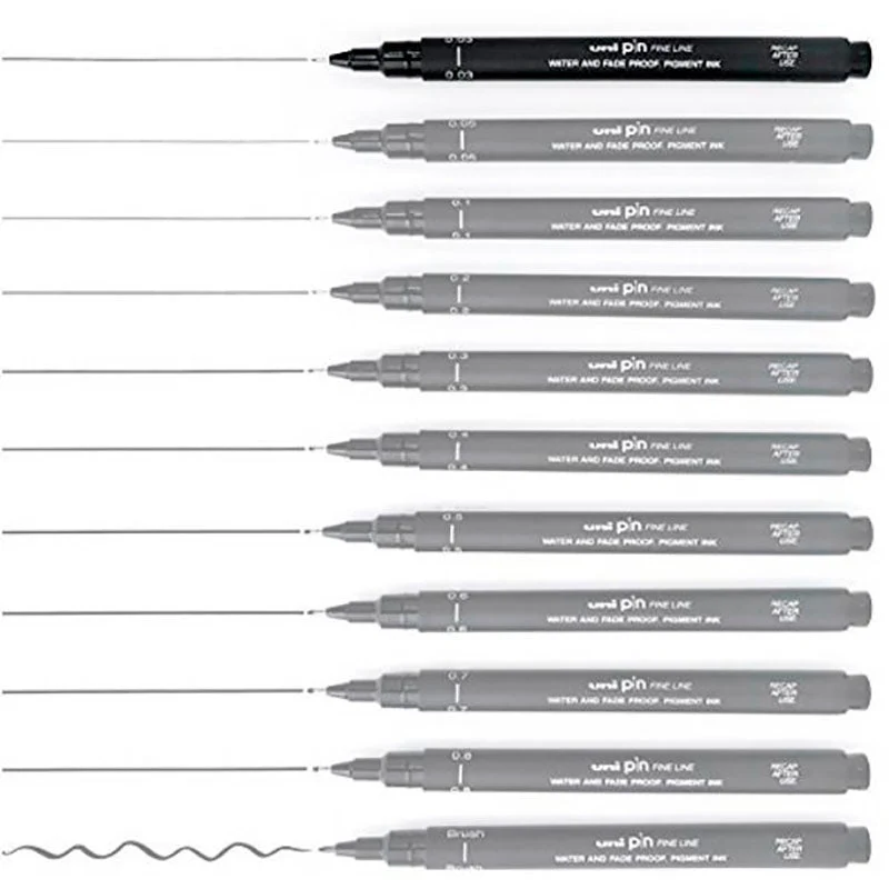 Rotulador Calibrado Manga 0,03mm Negro Uni Pin - Image 3